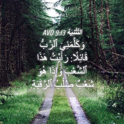 Picture 04 - اَلتَّثْنِيَة 9:13 AVD - وَكَلَّمَنِيَ ٱلرَّبُّ - Bible Verse Picture