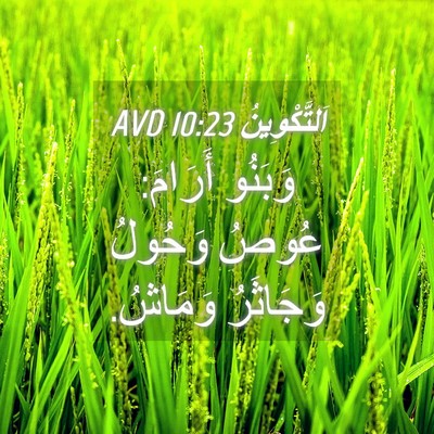 Picture 04 - اَلتَّكْوِينُ 10:23 AVD - وَبَنُو أَرَامَ: عُوصُ - Bible Verse Picture