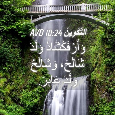 Picture 04 - اَلتَّكْوِينُ 10:24 AVD - وَأَرْفَكْشَادُ وَلَدَ - Bible Verse Picture