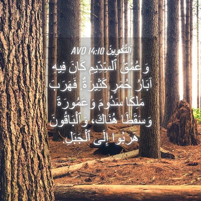 Picture 04 - اَلتَّكْوِينُ 14:10 AVD - وَعُمْقُ ٱلسِّدِّيمِ - Bible Verse Picture