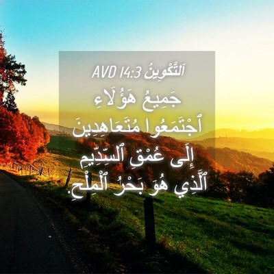 Picture 04 - اَلتَّكْوِينُ 14:3 AVD - جَمِيعُ هَؤُلَاءِ - Bible Verse Picture