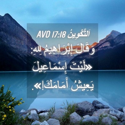 Picture 04 - اَلتَّكْوِينُ 17:18 AVD - وَقَالَ إِبْرَاهِيمُ - Bible Verse Picture