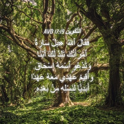 Picture 04 - اَلتَّكْوِينُ 17:19 AVD - فَقَالَ ٱللهُ: «بَلْ - Bible Verse Picture