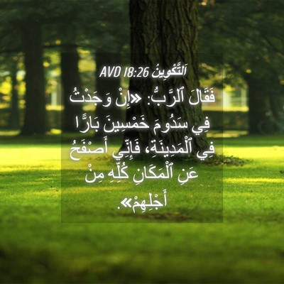 Picture 04 - اَلتَّكْوِينُ 18:26 AVD - فَقَالَ ٱلرَّبُّ: «إِنْ - Bible Verse Picture