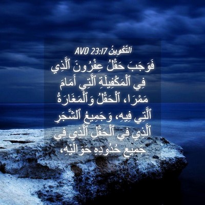 Picture 04 - اَلتَّكْوِينُ 23:17 AVD - فَوَجَبَ حَقْلُ عِفْرُونَ - Bible Verse Picture