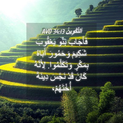 Picture 04 - اَلتَّكْوِينُ 34:13 AVD - فَأَجَابَ بَنُو يَعْقُوبَ - Bible Verse Picture
