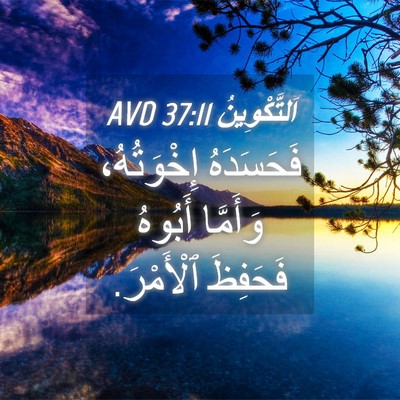 Picture 04 - اَلتَّكْوِينُ 37:11 AVD - فَحَسَدَهُ إِخْوَتُهُ، - Bible Verse Picture