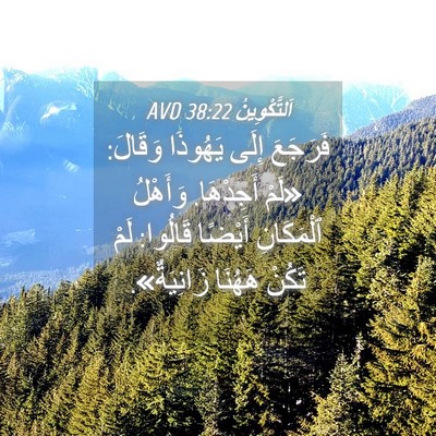 Picture 04 - اَلتَّكْوِينُ 38:22 AVD - فَرَجَعَ إِلَى يَهُوذَا - Bible Verse Picture
