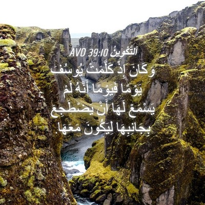 Picture 04 - اَلتَّكْوِينُ 39:10 AVD - وَكَانَ إِذْ كَلَّمَتْ - Bible Verse Picture