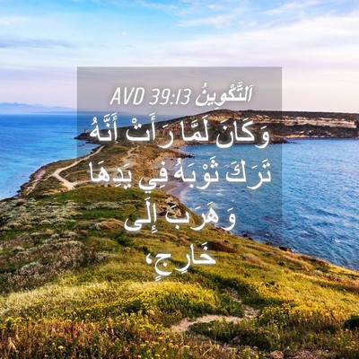 Picture 04 - اَلتَّكْوِينُ 39:13 AVD - وَكَانَ لَمَّا رَأَتْ - Bible Verse Picture