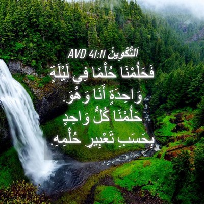 Picture 04 - اَلتَّكْوِينُ 41:11 AVD - فَحَلُمْنَا حُلْمًا فِي - Bible Verse Picture
