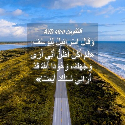Picture 04 - اَلتَّكْوِينُ 48:11 AVD - وَقَالَ إِسْرَائِيلُ - Bible Verse Picture