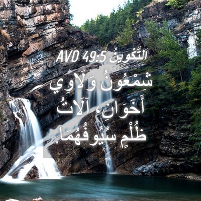 Picture 04 - اَلتَّكْوِينُ 49:5 AVD - شِمْعُونُ وَلَاوِي - Bible Verse Picture