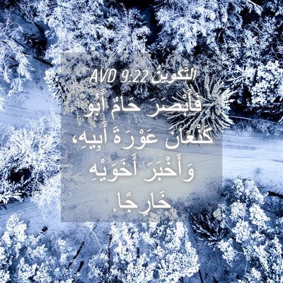 Picture 04 - اَلتَّكْوِينُ 9:22 AVD - فَأَبْصَرَ حَامٌ أَبُو - Bible Verse Picture