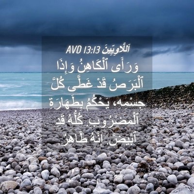 Picture 04 - اَللَّاوِيِّينَ 13:13 AVD - وَرَأَى ٱلْكَاهِنُ - Bible Verse Picture