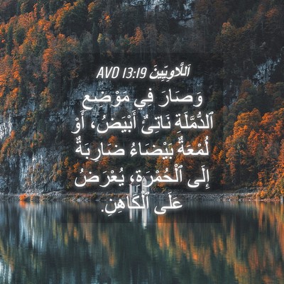 Picture 04 - اَللَّاوِيِّينَ 13:19 AVD - وَصَارَ فِي مَوْضِعِ - Bible Verse Picture