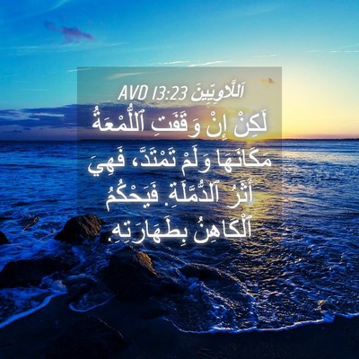 Picture 04 - اَللَّاوِيِّينَ 13:23 AVD - لَكِنْ إِنْ وَقَفَتِ - Bible Verse Picture