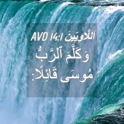 Picture 04 - اَللَّاوِيِّينَ 14:1 AVD - وَكَلَّمَ ٱلرَّبُّ مُوسَى - Bible Verse Picture