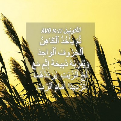 Picture 04 - اَللَّاوِيِّينَ 14:12 AVD - ثُمَّ يَأْخُذُ ٱلْكَاهِنُ - Bible Verse Picture