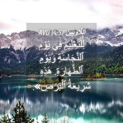 Picture 04 - اَللَّاوِيِّينَ 14:57 AVD - لِلتَّعْلِيمِ فِي يَوْمِ - Bible Verse Picture