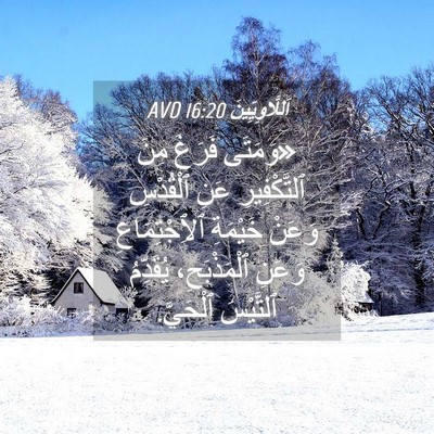 Picture 04 - اَللَّاوِيِّينَ 16:20 AVD - «وَمَتَى فَرَغَ مِنَ - Bible Verse Picture