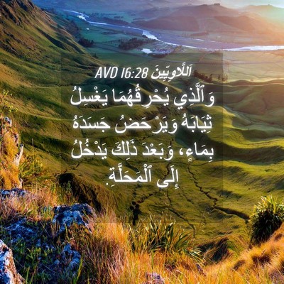 Picture 04 - اَللَّاوِيِّينَ 16:28 AVD - وَٱلَّذِي يُحْرِقُهُمَا - Bible Verse Picture