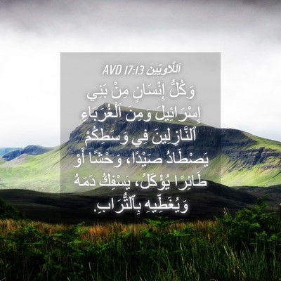 Picture 04 - اَللَّاوِيِّينَ 17:13 AVD - وَكُلُّ إِنْسَانٍ مِنْ - Bible Verse Picture