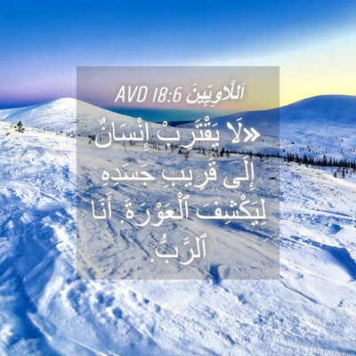 Picture 04 - اَللَّاوِيِّينَ 18:6 AVD - «لَا يَقْتَرِبْ إِنْسَانٌ - Bible Verse Picture