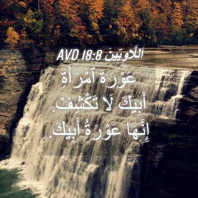 Picture 04 - اَللَّاوِيِّينَ 18:8 AVD - عَوْرَةَ ٱمْرَأَةِ - Bible Verse Picture