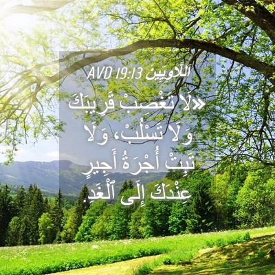 Picture 04 - اَللَّاوِيِّينَ 19:13 AVD - «لَا تَغْصِبْ قَرِيبَكَ - Bible Verse Picture