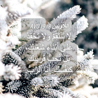 Picture 04 - اَللَّاوِيِّينَ 19:18 AVD - لَا تَنْتَقِمْ وَلَا - Bible Verse Picture