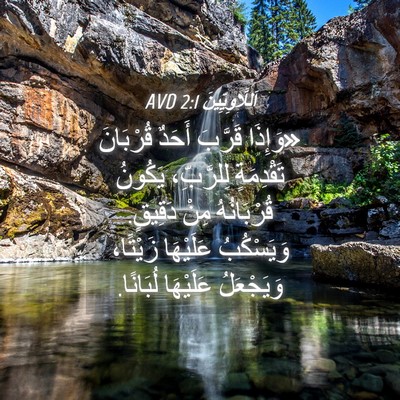 Picture 04 - اَللَّاوِيِّينَ 2:1 AVD - «وَإِذَا قَرَّبَ أَحَدٌ - Bible Verse Picture