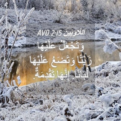 Picture 04 - اَللَّاوِيِّينَ 2:15 AVD - وَتَجْعَلُ عَلَيْهَا - Bible Verse Picture