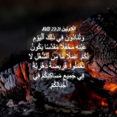 Picture 04 - اَللَّاوِيِّينَ 23:21 AVD - وَتُنَادُونَ فِي ذَلِكَ - Bible Verse Picture
