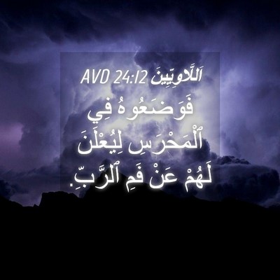 Picture 04 - اَللَّاوِيِّينَ 24:12 AVD - فَوَضَعُوهُ فِي - Bible Verse Picture