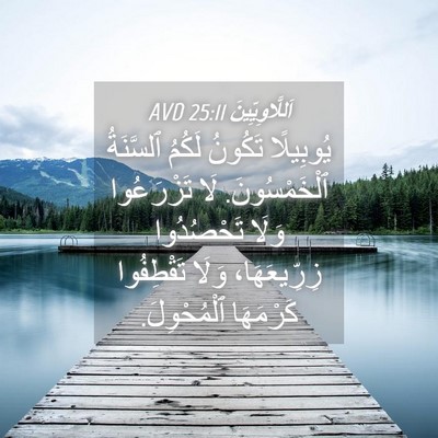 Picture 04 - اَللَّاوِيِّينَ 25:11 AVD - يُوبِيلًا تَكُونُ لَكُمُ - Bible Verse Picture