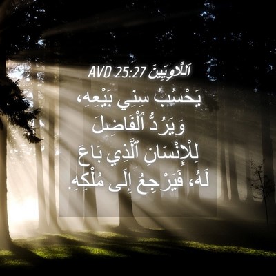 Picture 04 - اَللَّاوِيِّينَ 25:27 AVD - يَحْسُبُ سِنِي بَيْعِهِ، - Bible Verse Picture