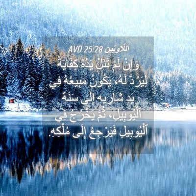 Picture 04 - اَللَّاوِيِّينَ 25:28 AVD - وَإِنْ لَمْ تَنَلْ يَدُهُ - Bible Verse Picture