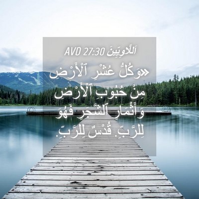 Picture 04 - اَللَّاوِيِّينَ 27:30 AVD - «وَكُلُّ عُشْرِ ٱلْأَرْضِ - Bible Verse Picture