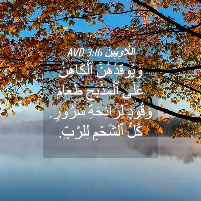 Picture 04 - اَللَّاوِيِّينَ 3:16 AVD - وَيُوقِدُهُنَّ ٱلْكَاهِنُ - Bible Verse Picture