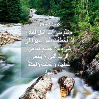 Picture 04 - اَللَّاوِيِّينَ 4:2 AVD - «كَلِّمْ بَنِي - Bible Verse Picture
