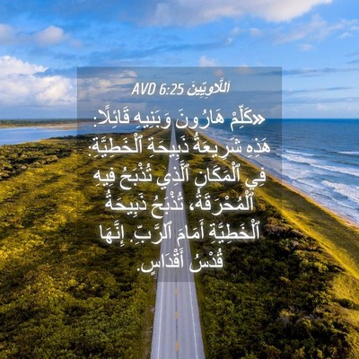 Picture 04 - اَللَّاوِيِّينَ 6:25 AVD - «كَلِّمْ هَارُونَ - Bible Verse Picture