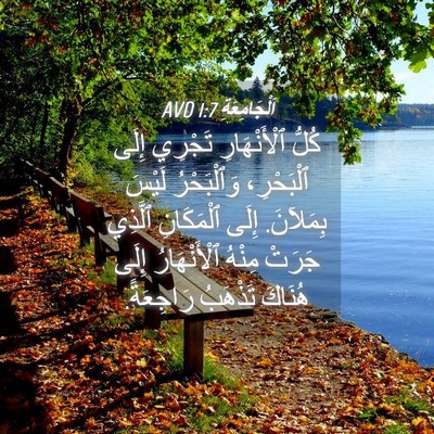 Picture 04 - اَلْجَامِعَةِ 1:7 AVD - كُلُّ ٱلْأَنْهَارِ - Bible Verse Picture