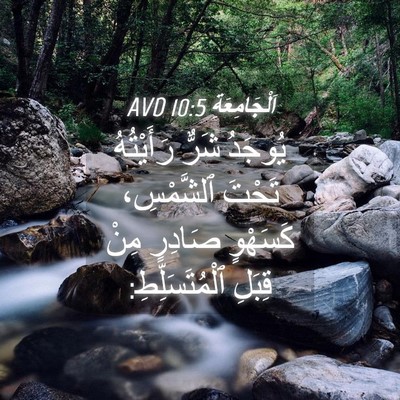 Picture 04 - اَلْجَامِعَةِ 10:5 AVD - يُوجَدُ شَرٌّ رَأَيْتُهُ - Bible Verse Picture