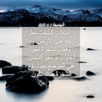 Picture 04 - اَلْجَامِعَةِ 11:3 AVD - إِذَا ٱمْتَلَأَتِ - Bible Verse Picture
