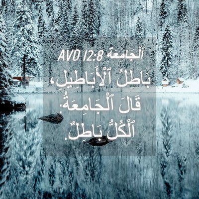 Picture 04 - اَلْجَامِعَةِ 12:8 AVD - بَاطِلُ ٱلْأَبَاطِيلِ، - Bible Verse Picture