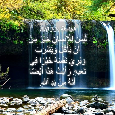 Picture 04 - اَلْجَامِعَةِ 2:24 AVD - لَيْسَ لِلْإِنْسَانِ - Bible Verse Picture