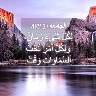 Picture 04 - اَلْجَامِعَةِ 3:1 AVD - لِكُلِّ شَيْءٍ زَمَانٌ، - Bible Verse Picture