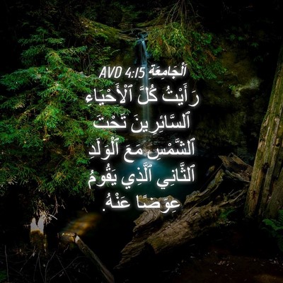Picture 04 - اَلْجَامِعَةِ 4:15 AVD - رَأَيْتُ كُلَّ - Bible Verse Picture