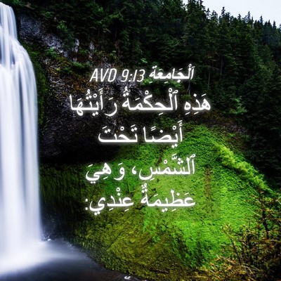 Picture 04 - اَلْجَامِعَةِ 9:13 AVD - هَذِهِ ٱلْحِكْمَةُ - Bible Verse Picture